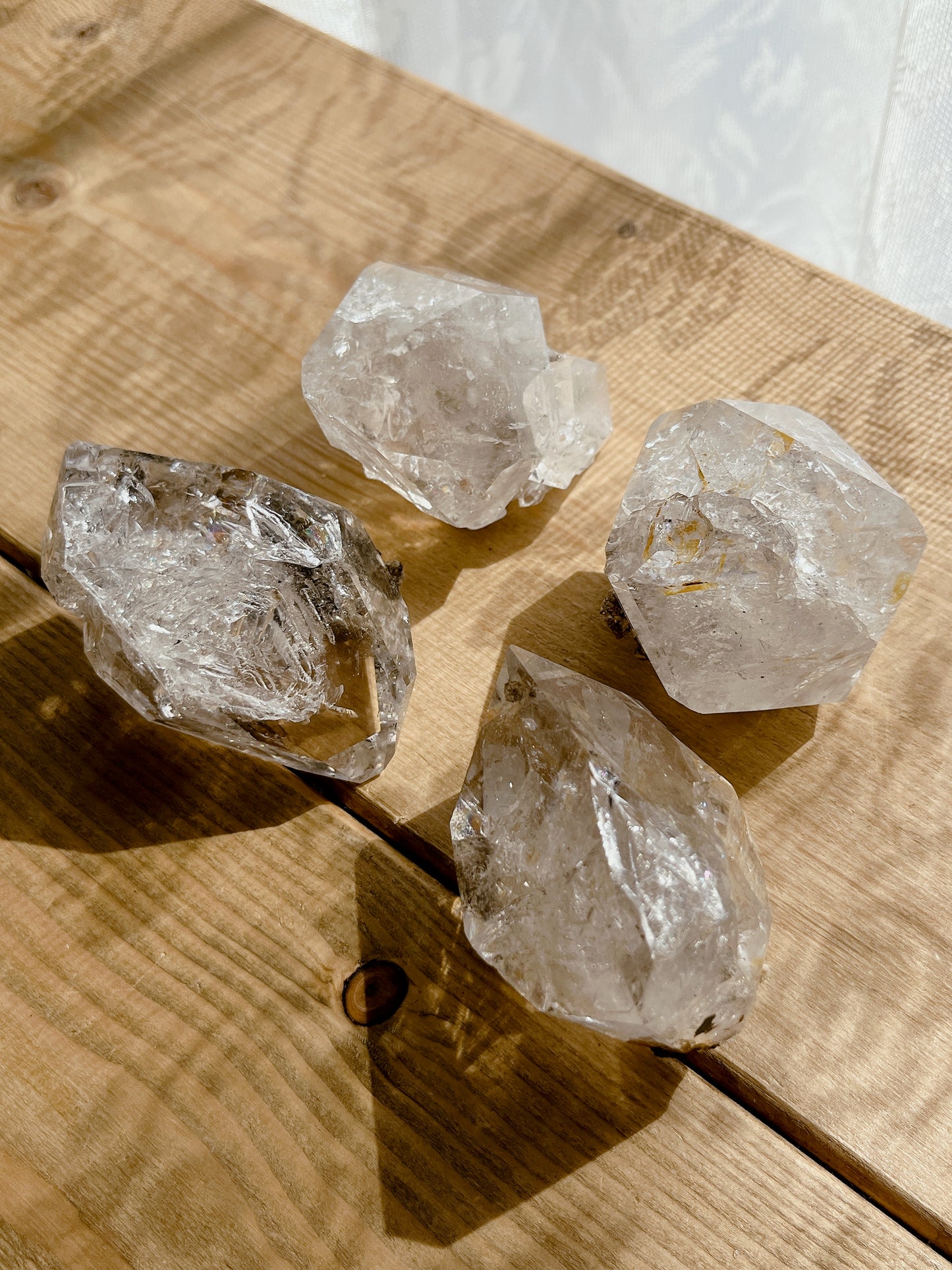 Herkimer diamond crystal (64000)【HD003A~D】