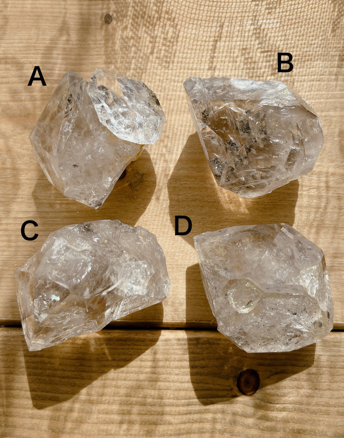 Herkimer diamond crystal (60000)【HD002A~D】
