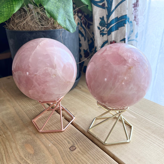 Rose quartz sphere【SP023】【SP024】