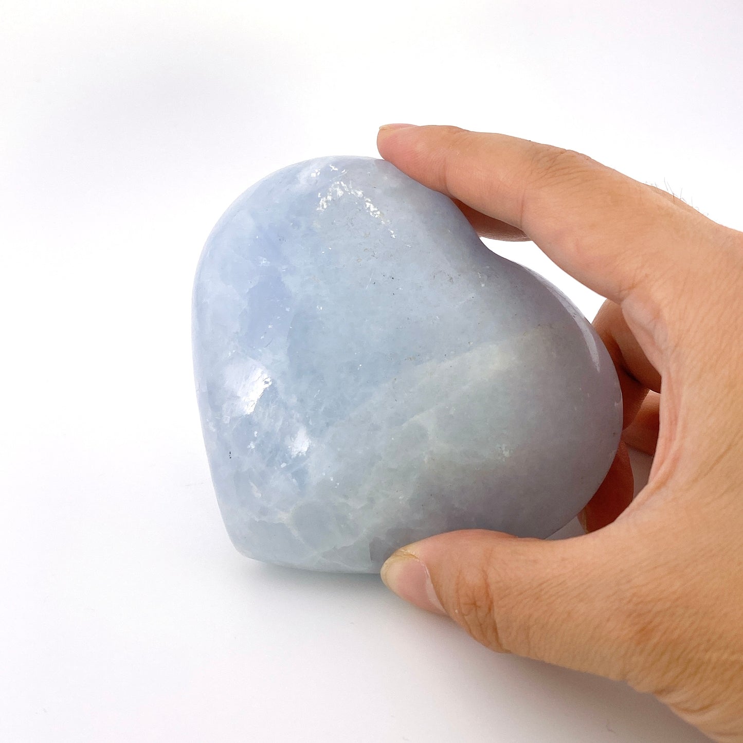 Blue calcite heart SMALL【SP036】
