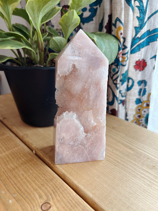 Pink amethyst point (BIG)A【PK004】