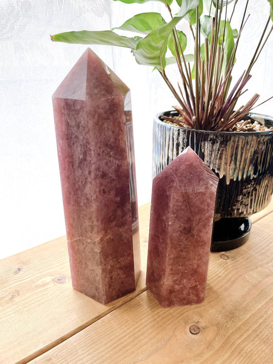 strawberry quartz big point 【SQ001S】【SQ001L】