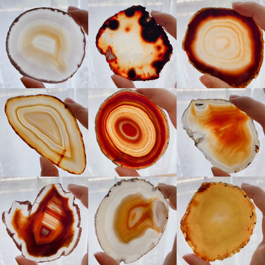 ☆Wednesday Special☆ Natural Agate plate 3【PL014A~I】